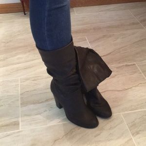 Chocolate brown boots Sz 7.5